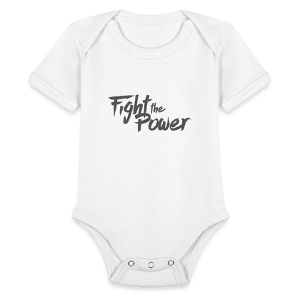 Fight the Power | Baby Onesie - white