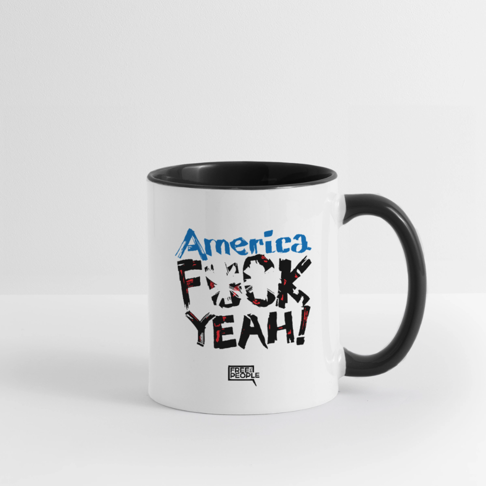 America F**k Yeah! Coffee Mug - white/black