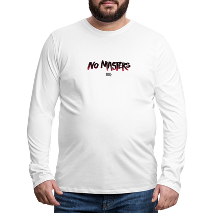 No Masters | Men's Long Sleeve Tee - white