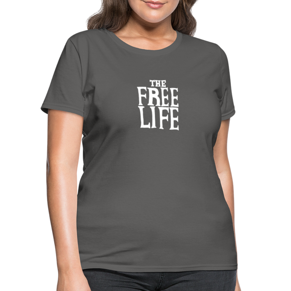 The Free Life | Women's Tee - charcoal