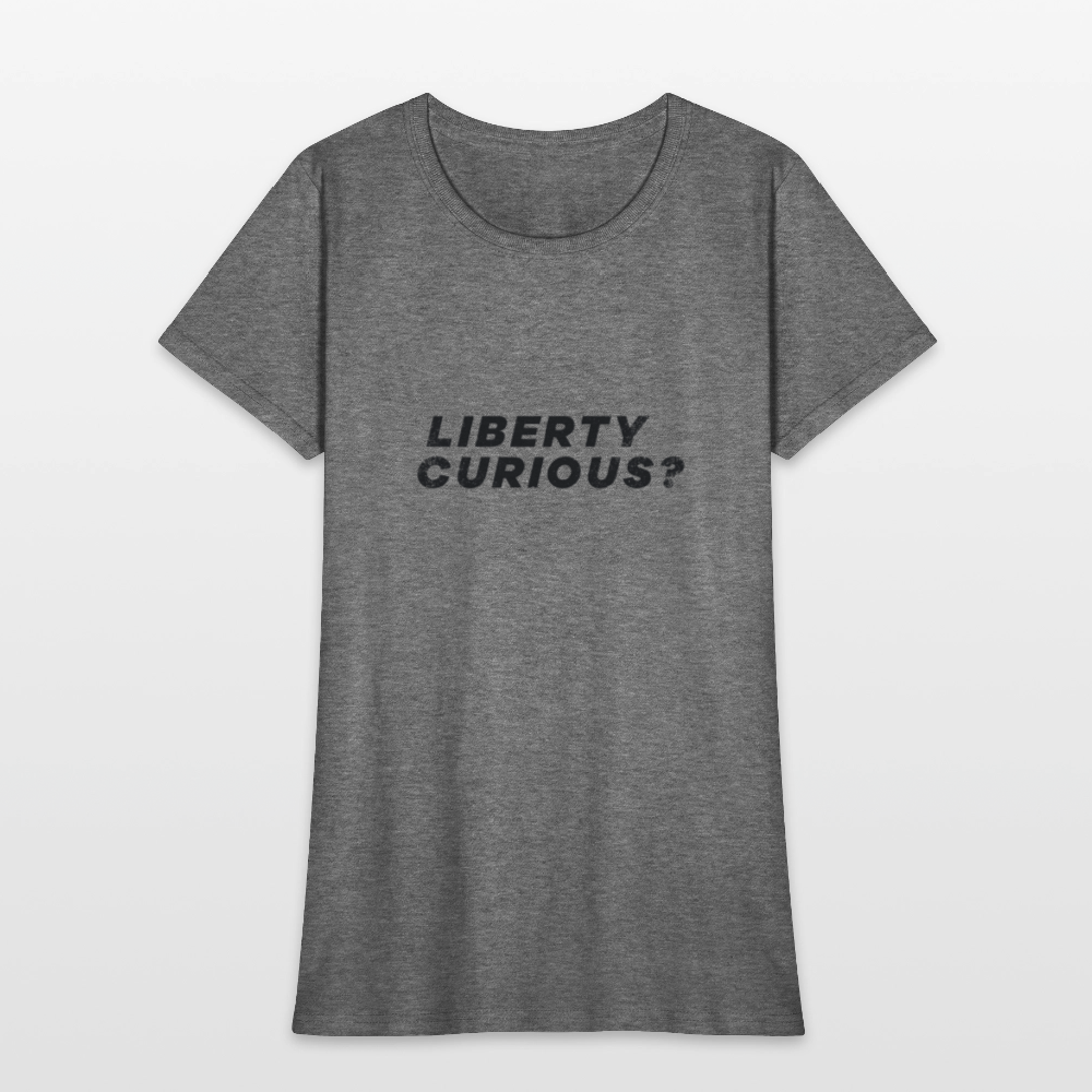 Liberty Curious? | Women's Tee - graphite heather