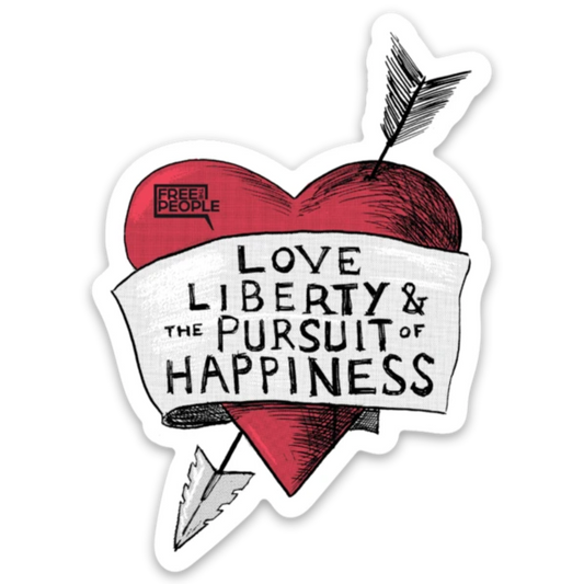 Love, Liberty Sticker