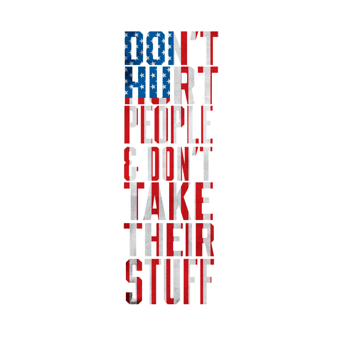 Don't Hurt People | Flag | Women's V-Neck Tee
