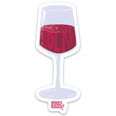 Liberty Wine Sticker