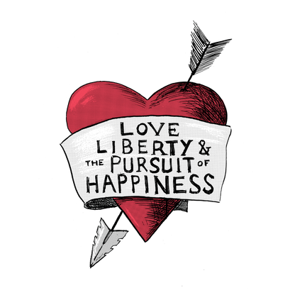 Love, Liberty | Throw Pillow Cover
