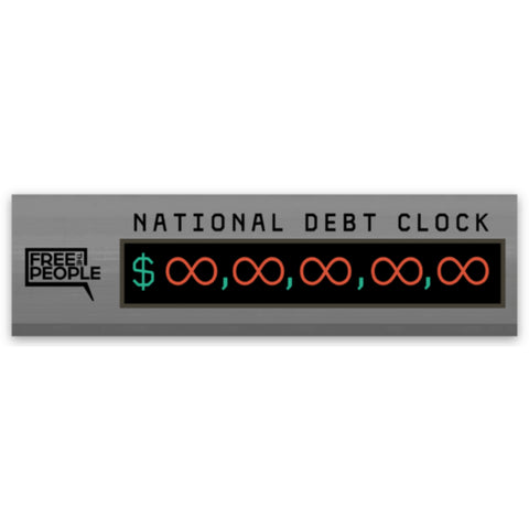 National Debt Clock Sticker