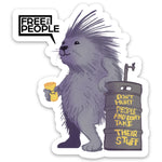 Porcupine Kegger Sticker