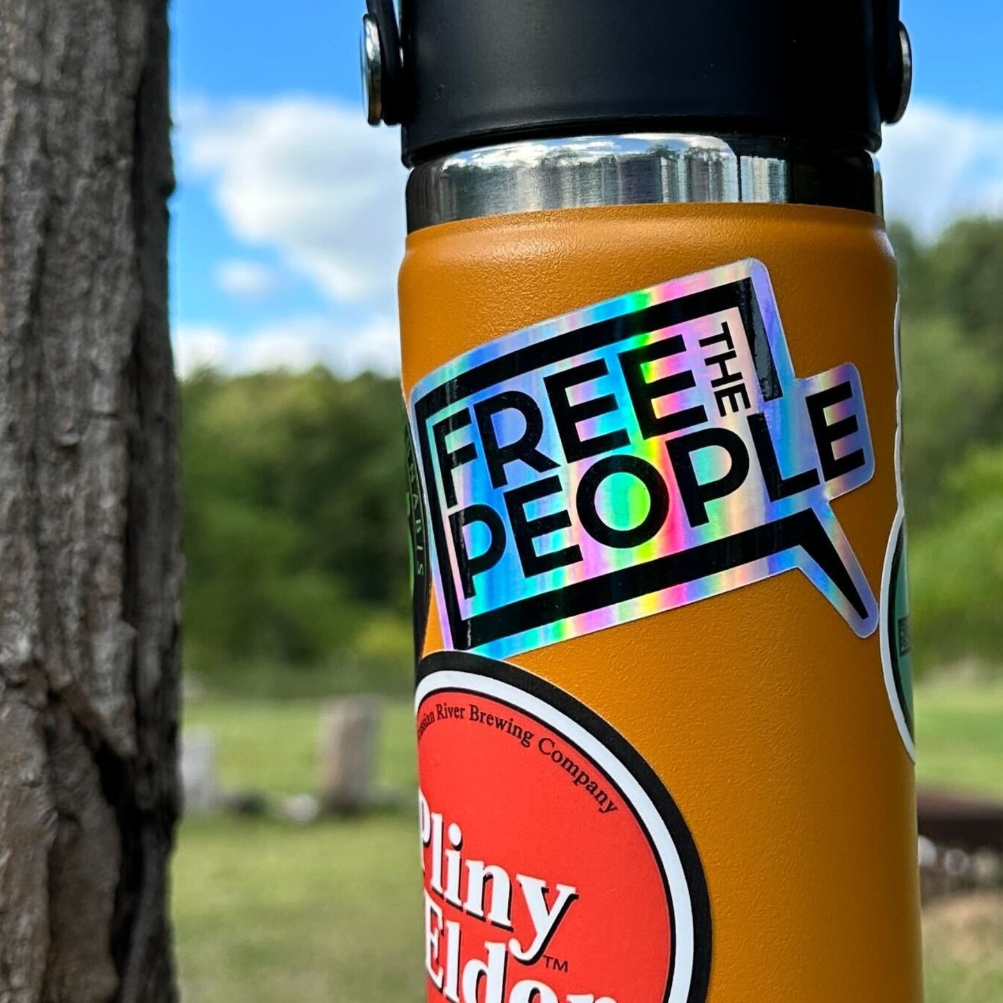 Free the People Holographic Sticker