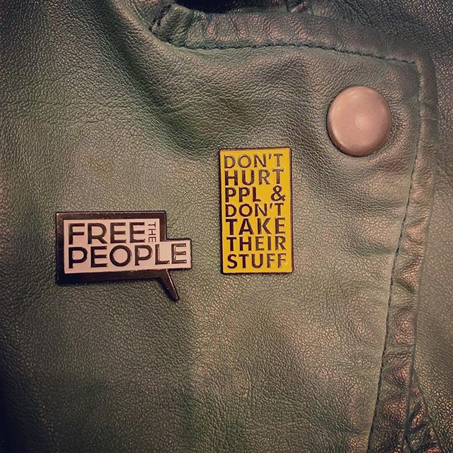 Free the People Enamel Pin