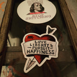Love, Liberty Sticker