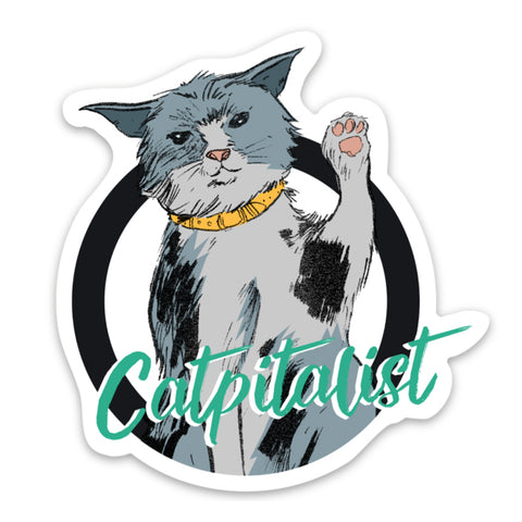 Catpitalist Sticker