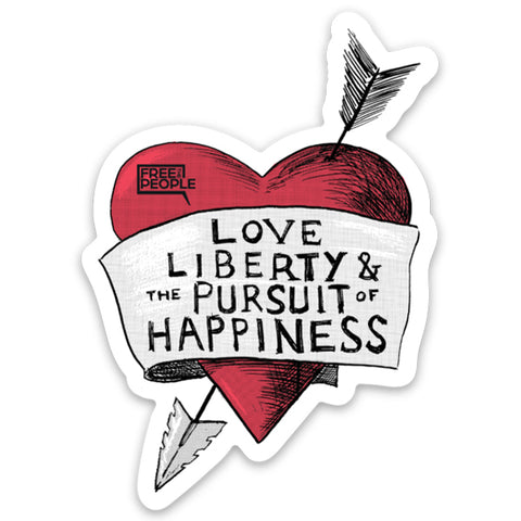 Love, Liberty Sticker