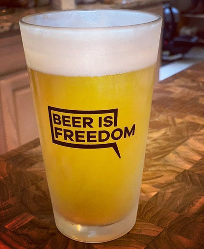 Beer is Freedom Pint Glass