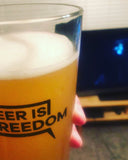Beer is Freedom Pint Glass