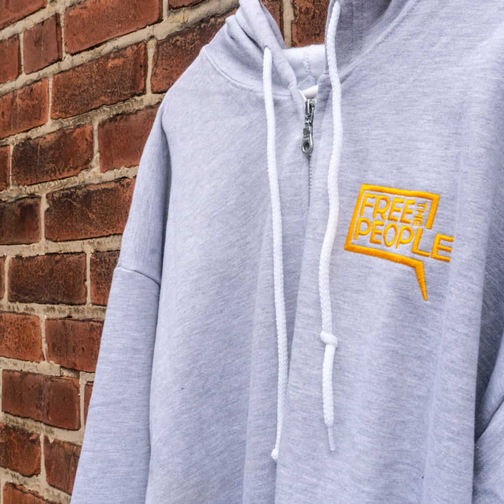 Free the People | Embroidered Zip Hoodie