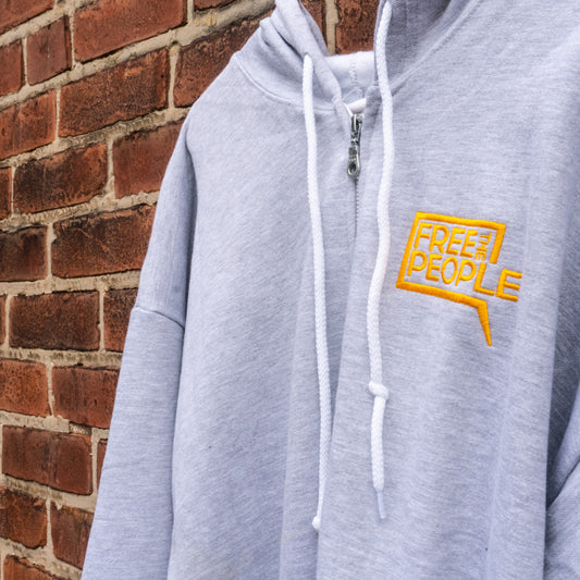 Free the People | Embroidered Zip Hoodie