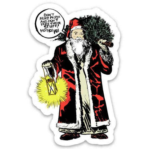Santa Knows Best Sticker