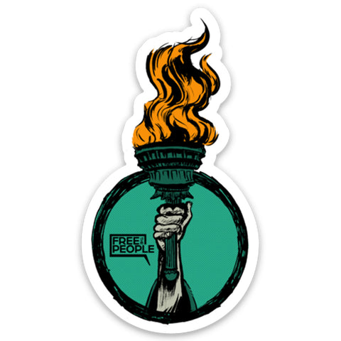 Flame of Liberty Sticker